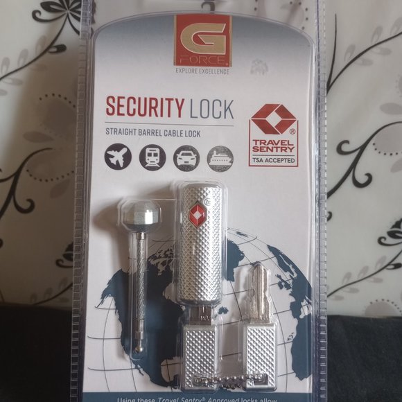 GFORCE Security Locks Heart-Shaped & Straight Barrel Cable - TSA Accepted - Picture 3 of 5